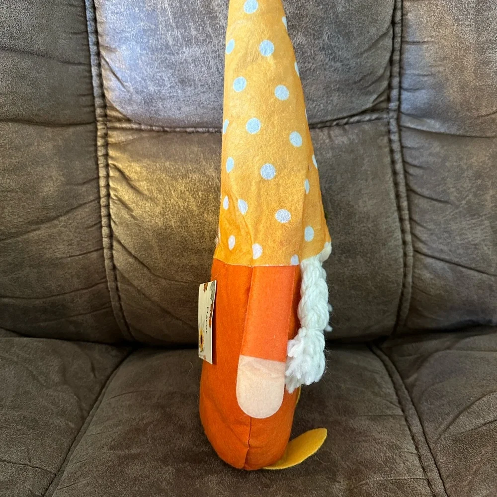 🌵 3/$15 Fall Autumn Leaf 14 inch tall fabric weighted gnome (see description)
